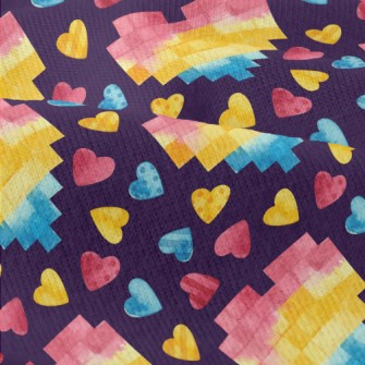 Watercolor Mosaic Heart Modern Jersey
