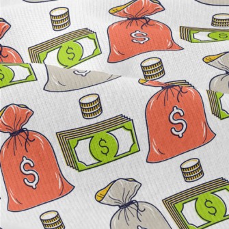 Dollar Banknotes And Coins Modern Jersey