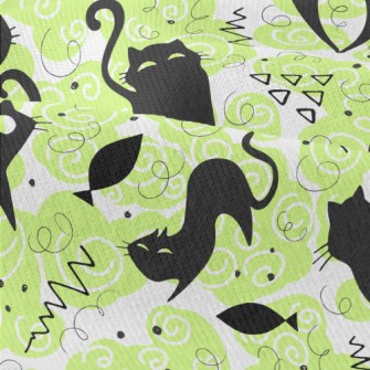 Fluorescent Playful Cat Modern Jersey