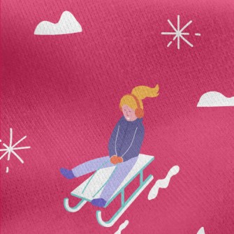 Like To Play With Snowmen Jersey Backed Fleece