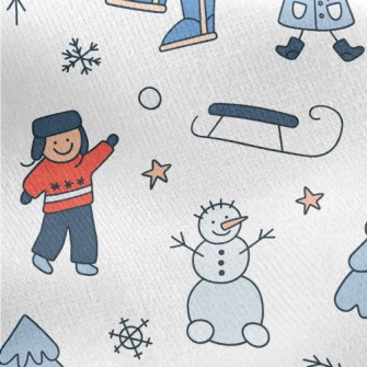 Christmas Happy Kids Jersey Backed Fleece