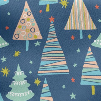 Colorful Geometric Christmas T Jersey Backed Fleece