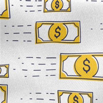 Full Of US Dollar Bills Jersey Backed Fleece