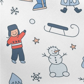 Christmas Happy Kids Pongee