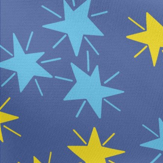 Radiating Hand Drawn Stars Pongee