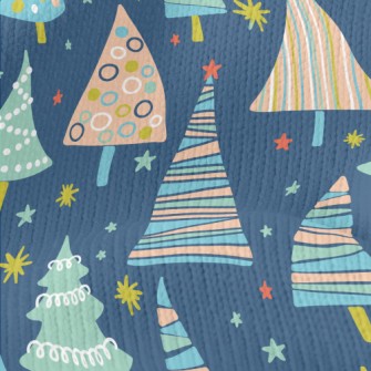 Colorful Geometric Christmas T Stretch Jersey