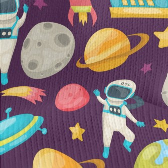 Space Astronaut Rocket Stretch Jersey