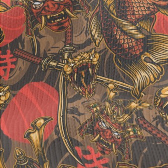 Fierce Japanese Samurai Stretch Jersey
