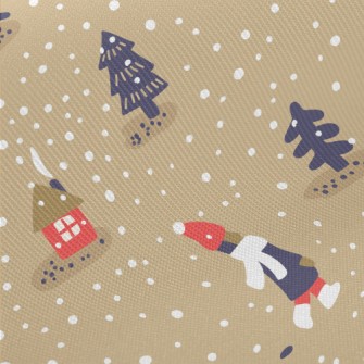 Snowball Fight People Midweight Cotton Poplin