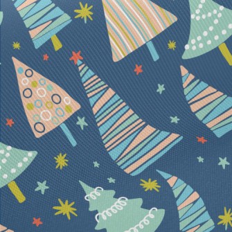 Colorful Geometric Christmas T Midweight Cotton Poplin