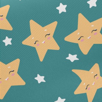Charming Smiling Star Midweight Cotton Poplin