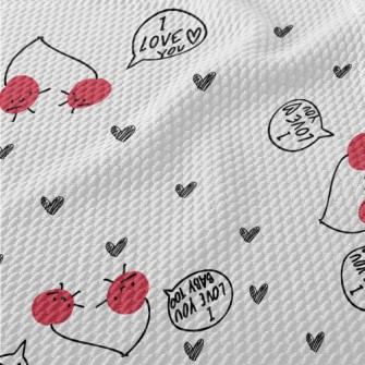 Cute Confession Cherry Birdseye Piqué