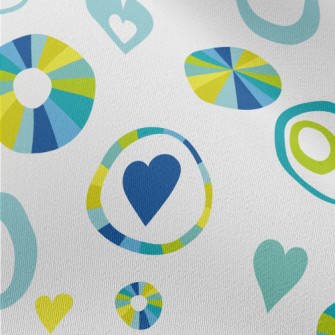 Abstract Circles And Love Hear Chiffon