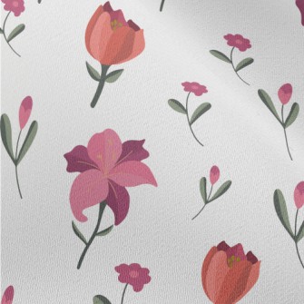 Simple Beautiful Flowers Chiffon