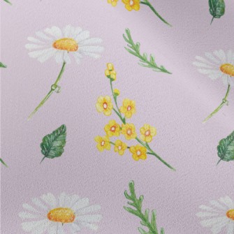 Hand Drawn Daisies And Small Y Chiffon