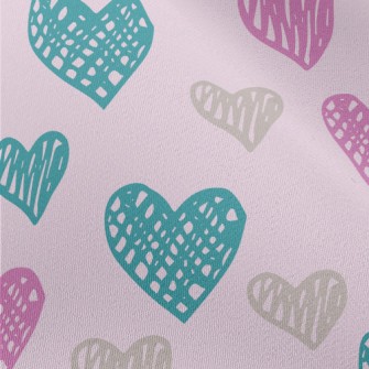 Colorful Love Graffiti Chiffon