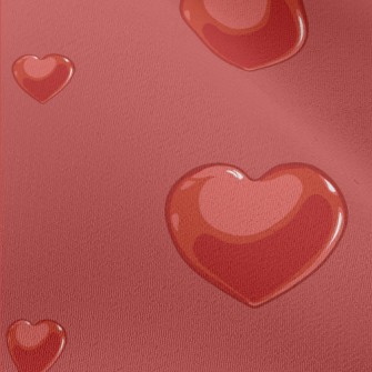 3D Reflective Heart Chiffon