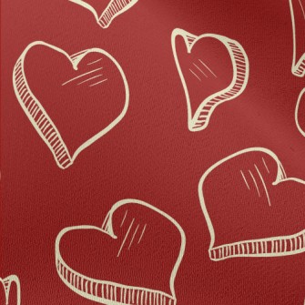 3D Rotating Heart Chiffon