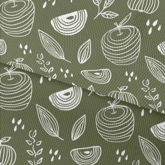 Simple Lines Apple Waterproof Oxford