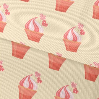 Pink Cream Cup Cake Waterproof Oxford