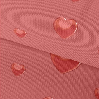 3D Reflective Heart Waterproof Oxford