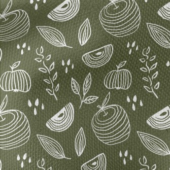 Simple Lines Apple Waterproof Canvas