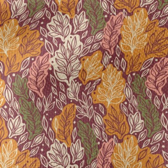 Autumn Hand Drawn Leaves Waterproof Canvas