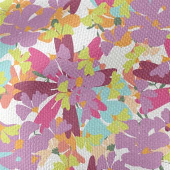 Colorful Watercolor Flowers Waterproof Canvas