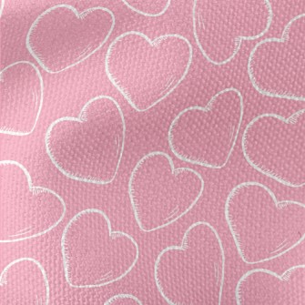 Line Hand Drawn Love Waterproof Canvas