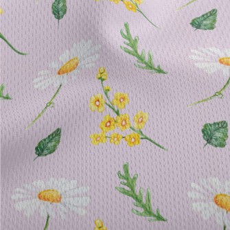 Hand Drawn Daisies And Small Y Athletic Mesh Flat Back