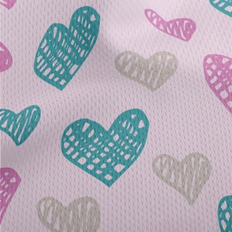 Colorful Love Graffiti Athletic Mesh Flat Back