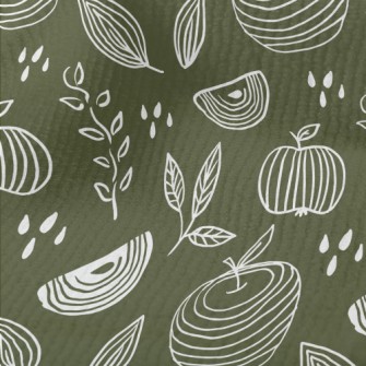 Simple Lines Apple Terry