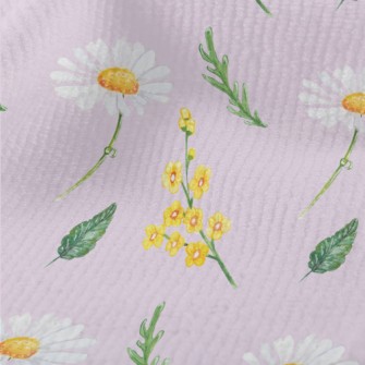 Hand Drawn Daisies And Small Y Terry