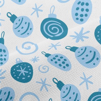 Blue Christmas Tree Decoration Performance Linen