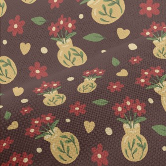 Hand Painted Flower Arrangemen Performance Linen