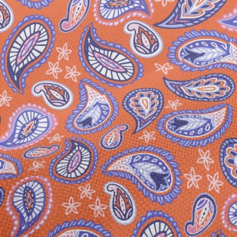 Colorful Vortex Flowers Performance Linen