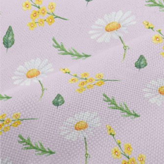 Hand Drawn Daisies And Small Y Performance Linen