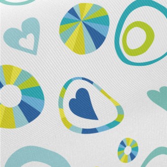 Abstract Circles And Love Hear Twill
