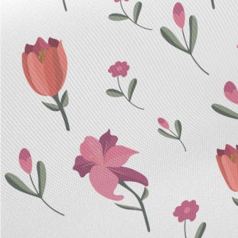 Simple Beautiful Flowers Twill