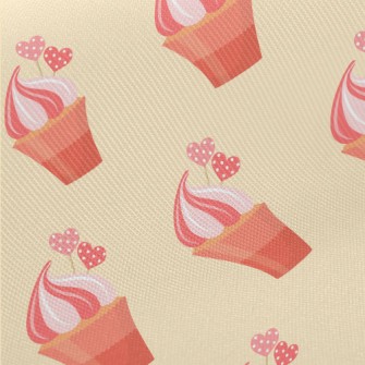 Pink Cream Cup Cake Twill