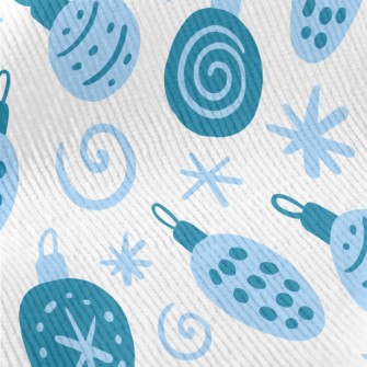 Blue Christmas Tree Decoration Standard Corduroy