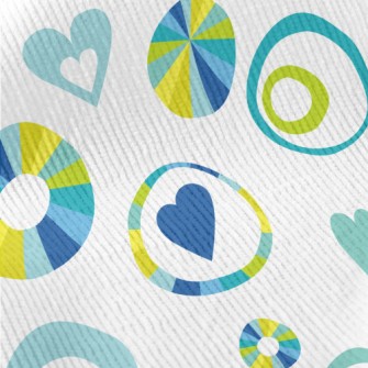 Abstract Circles And Love Hear Standard Corduroy