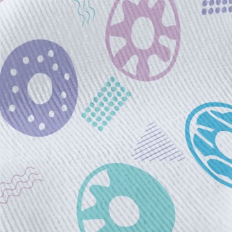 Colorful Abstract Donuts Standard Corduroy