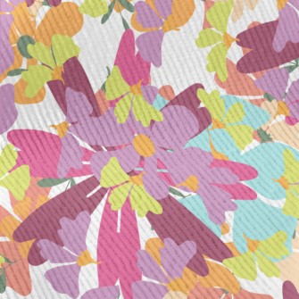 Colorful Watercolor Flowers Standard Corduroy