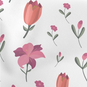 Simple Beautiful Flowers Stretch Ponte