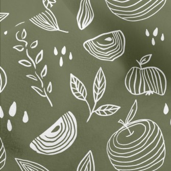 Simple Lines Apple Micro Fleece