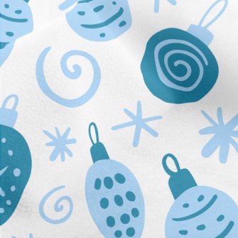 Blue Christmas Tree Decoration Micro Fleece