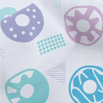 Colorful Abstract Donuts Micro Fleece