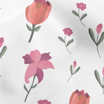 Simple Beautiful Flowers Micro Fleece