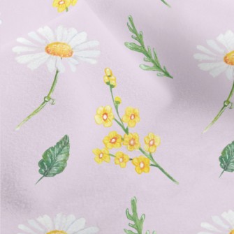 Hand Drawn Daisies And Small Y Micro Fleece